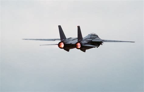 An F 14a Tomcat Aircraft From Fighter Squadron 101 Vf 101 Ascends