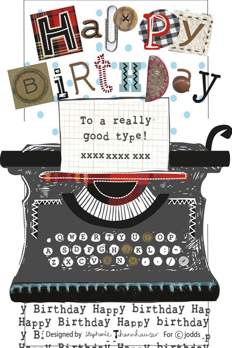 Typewriterfinalartwork Happy Birthday Messages Happy Birthday