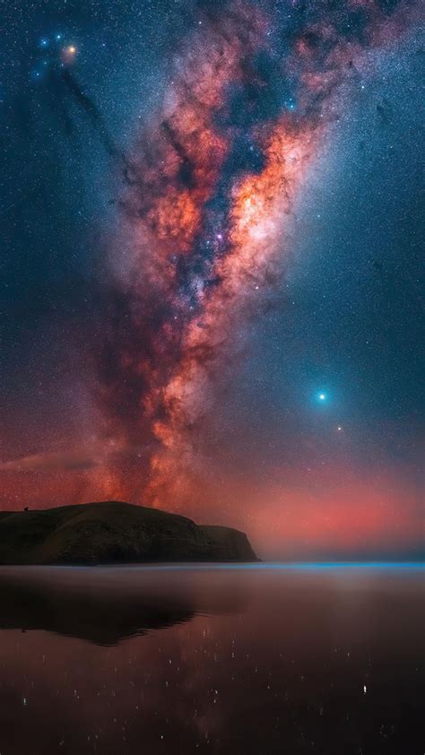 540x960 Milky Way Rises At A Remote Bay Near Christchurch 4k 540x960