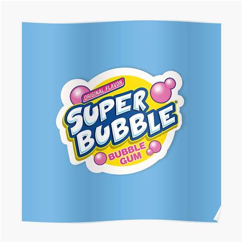 Pink Candy Hubba Bubba Gum Poster For Sale By Alesyhanices Redbubble