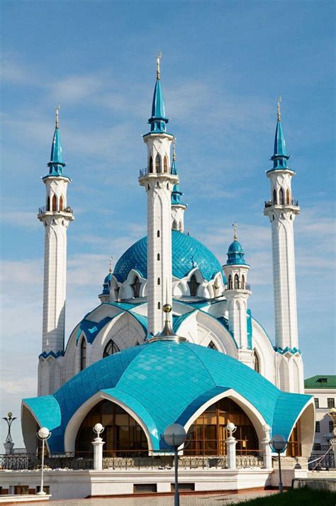 Mezquita Del Kul Sharif En El Kremlin De Kazán Mosque Architecture