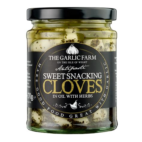 Sweet Snacking Cloves With Herbs The Garlic Farm Uk Isle Of Wight