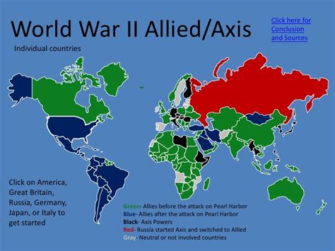 A Countries Involved In War World War 2