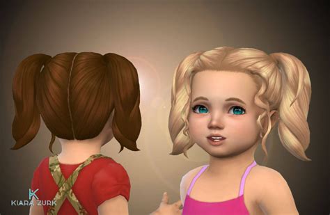 Marina Pigtails For Toddlers 💕 My Stuff Toddler Hair Sims 4 Sims 4