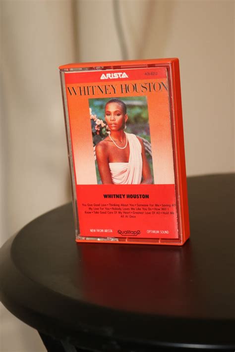 Whitney Houston 1985 Cassette Self Titled Album Tape Arista Etsy