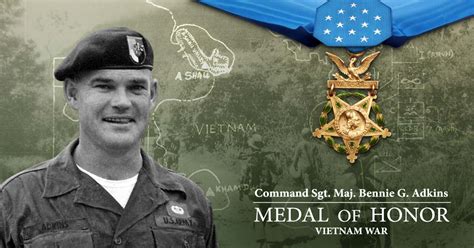 Command Sergeant Major Bennie G Adkins Medal Of Honor Recipient