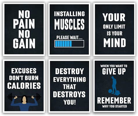 Buy Gym Posters For Home Gym Decor Motivational Posters For Gym