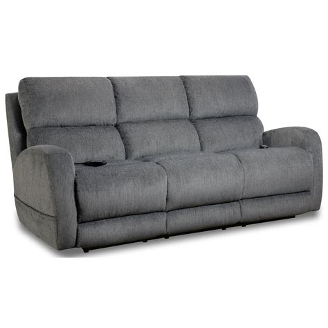 Homestretch Sterling Casual Double Reclining Power Sofa Johnny Janosik Reclining Sofas