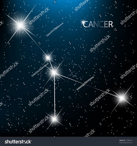 Ruled by the moon and characterized by the crab, cancer has so much going on in its watery depths. Cancer Vector Zodiac Sign Bright Stars In Cosmos ...