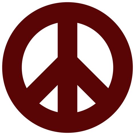 Red Peace Sign Logo Logodix