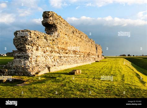 England Richborough Roman Saxon Shore Castle Fort Ruins Of 4th