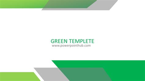 Free Green And White Powerpoint Template Free Powerpoint Templates