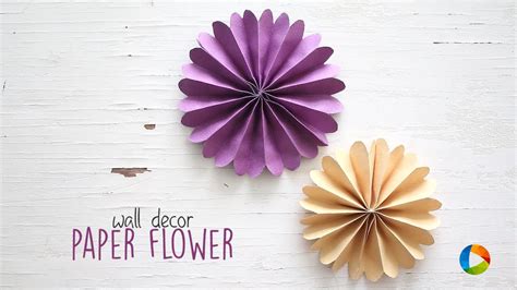 Diy Wall Decor Paper Flowers Youtube