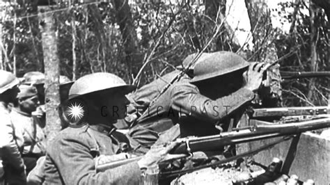 Us Soldiers Of The 128th Infantry Regiment 32nd Division Fire Rifles