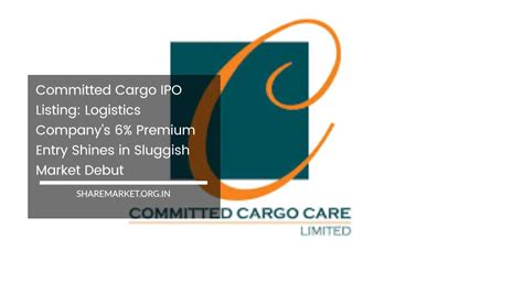 Committed Cargo Ipo Listing Logistics Companys 6 Premium Entry