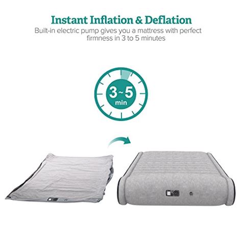 Comfortable, lightweight and durable, queen size air mattress from tilview is a perfect sleeping solution for your guests. Sable Queen Size Air Mattress with Built-In Pillow - Off ...