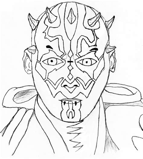 Star Wars Coloring Pages Darth Maul At Free