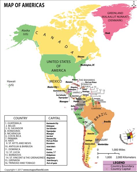 Map Of Americas Map South America Map America Map