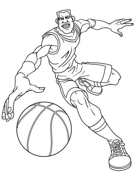 Coloriage Super Joueur De Basket T L Charger Et Imprimer Gratuit Sur