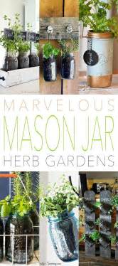Marvelous Mason Jar Herb Gardens The Cottage Market Mason Jar Herb