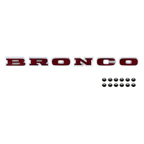 United Pacific 110499 Bronco Chrome Plated Grille Lettering Kit