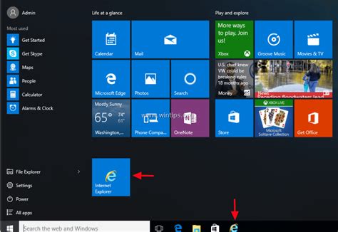 How To Find Classic Internet Explorer In Windows 10