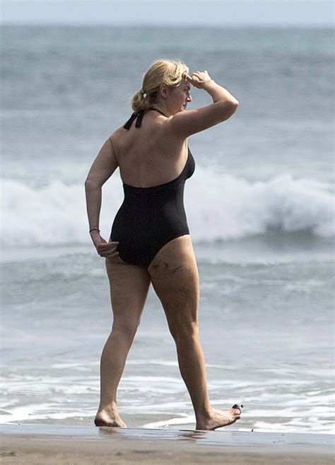Kate Winslet Bikini Black Swimming Costume Kate Winslet