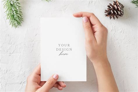 Free Christmas Greeting Card Mockup Psd Creativetacos