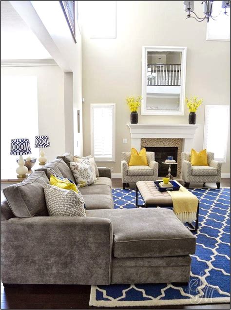 Living Room Ideas With Yellow And Gray Living Room Home Decorating