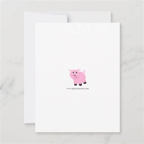 Lets Pig Out Piggy Birthday Party Invitation Zazzle