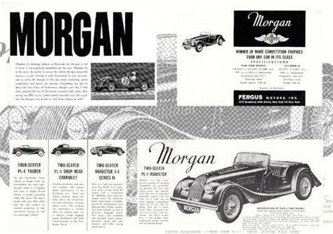 Morgan Brochures British Car Brochures Car Brochureseu