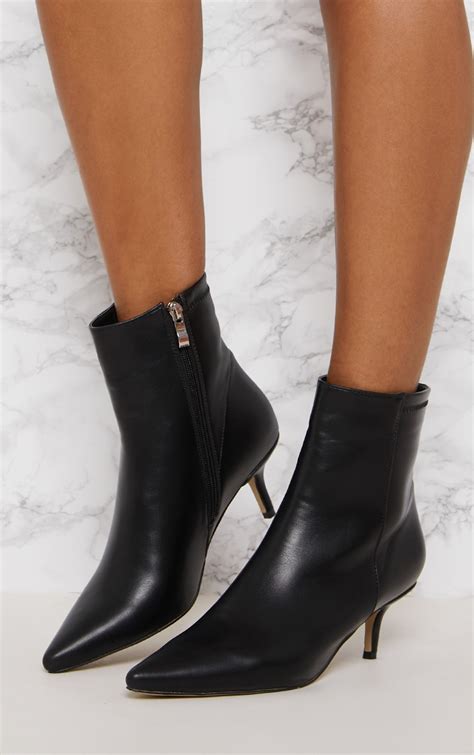 black low heel ankle boot prettylittlething aus