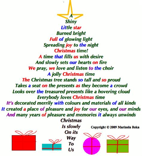christmas tree shape poem short poems and quotes marinela reka