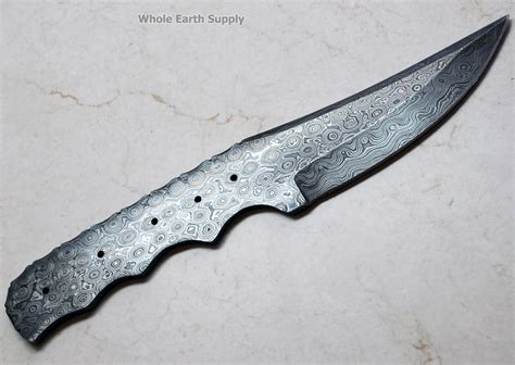 Damascus Knife Blank Making Skinning