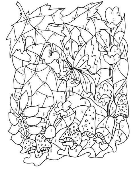 Man With Flowers Color By Number Coloring Page Download Print Or Color Online For Free