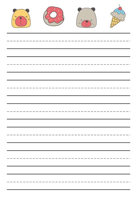 Writing Paper Printable Free 9 Best Images Of Standard Printable