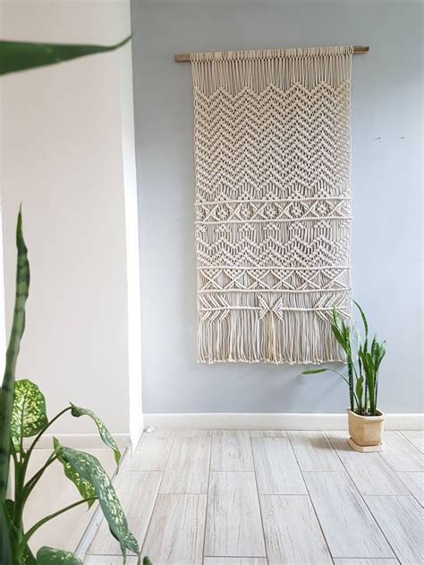 Modern Tapestry Woven Tapestry Wall Hanging Modern Macrame Etsy