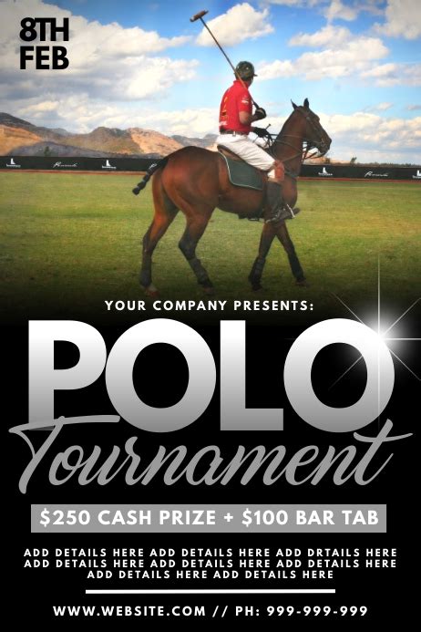 Copy Of Polo Tournament Poster Postermywall