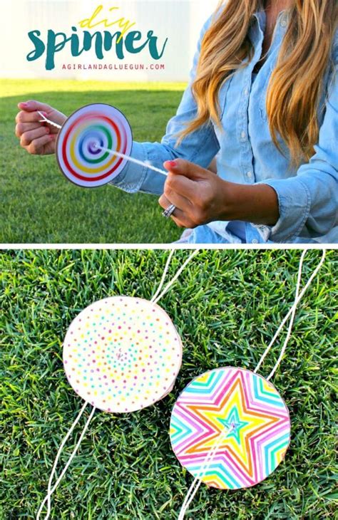 Paper Spinner 75 Easy Craft Ideas For Kids To Make At Home Diy