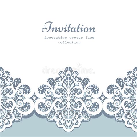 Lace Border Template Stock Vector Illustration Of Background 54511826