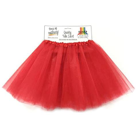 Red Tulle Tutu Skirt Adult