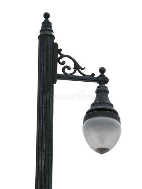 Old Traditional Street Lamp Isolated Over White Stock Photo Image Of