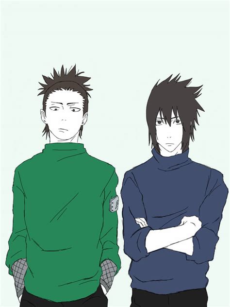 Shikamaru And Sasuke By Bratwimonrat On Deviantart