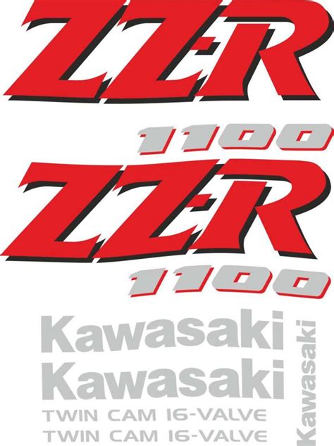 Kawasaki Zzr 1100 Logos Decals Stickers And Graphics Mxgone Best