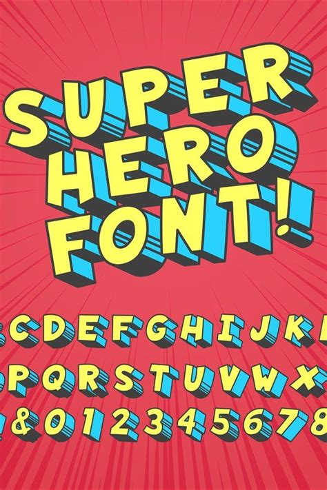 Super Hero Comics Letters Comic Graphic Typography 997935 Elements