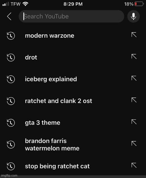 Youtube History Reveal But Its Not Just 3 Searches Imgflip