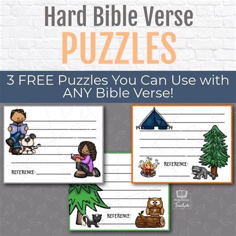 Printable Bible Verse Puzzles For Older Kids Kids Bible Teacher