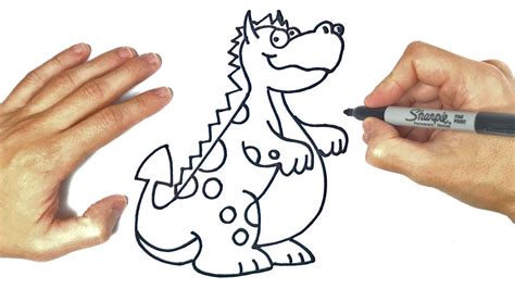 Cómo Dibujar Un Dragon Paso A Paso Dibujo De Dragon Youtube