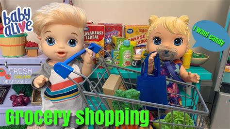 Baby Alive Goes Grocery Shopping 🛒 Youtube