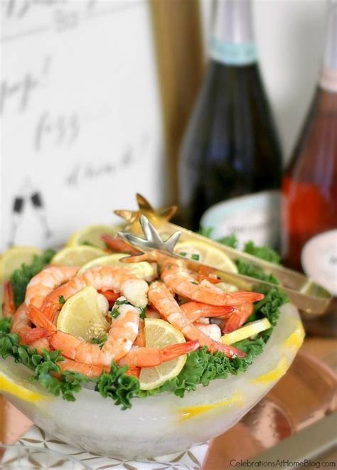 1000 ideas about marinated shrimp on pinterest. Marinated Shrimp Cocktail recipe {in an ice bowl) - Celebrations at Home | Shrimp cocktail ...